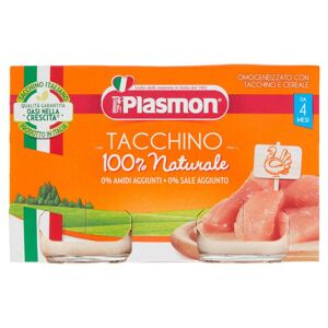 Plasmon Omogeneizzato Tacchino 2 Vasetti Da 120 G