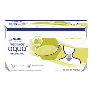 Nestle Resource Aqua gelificata Mela e Pera 4 x 125g