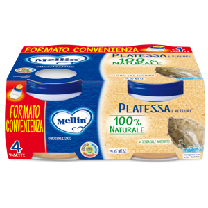 Mellin Omogenizzato Platessa 4x80 g