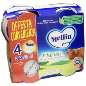 Mellin OMOGENEIZZATO Di Manzo 4 X 80 G