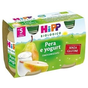 Hipp Biologico Omogeneizzato Merenda Pera Yogurt 2x125 g