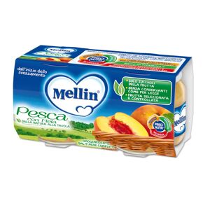 Mellin Omogeneizzato Pesca Con Mela 2 Vasetti 100 g