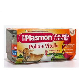 PLASMON Omogeneizzato Pollo e Vitello 2 x 80 g