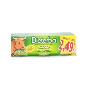 DIETERBA Omogeneizzato Manzo 3x80 g