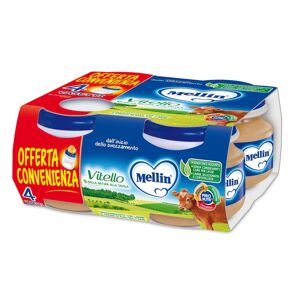 Mellin Omogeneizzato Vitello 4 Vasetti 80 g