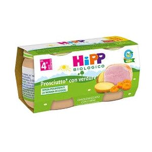 HIPP Bio Omogeneizzato Prosciutto Verdure 2x80 g