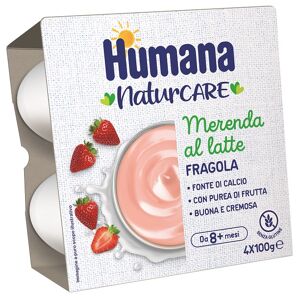 Humana Italia Spa Humana Mer.Latte Fragola4x100g