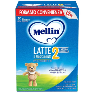 Danone Nutricia Spa Soc.Ben. Mellin 2 Latte in Polvere 1200g - Latte di Proseguimento per Bambini