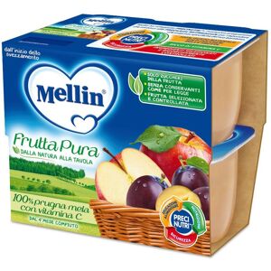 MELLIN Frutta Pura Prugna Mela 4x100g