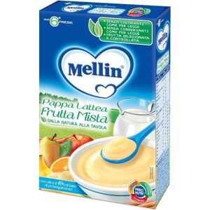 Danone Nutricia Spa Soc.Ben. Mellin Pappa Lattea Frutta Mista per Bambini 250g - Alimenti per Bambini a Partire dal 6° Mese