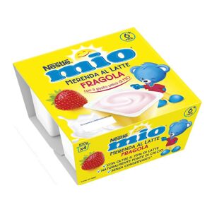 Nestle' Italiana Spa Nestlé Mio Merenda Lattea Fragola 4x100g - Snack Nutriente per Bambini