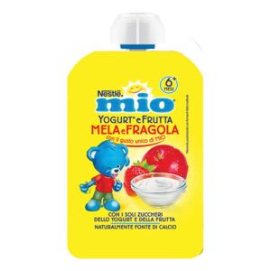 Nestle' Italiana Spa Nestlé Mio Yogurt e Frutta Mela e Fragola 100g - Snack per Bambini