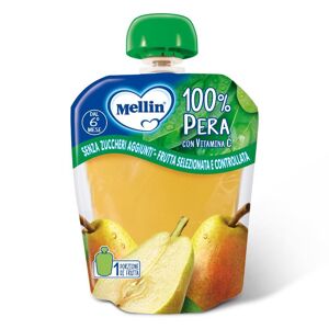 Danone Nutricia Spa Soc.Ben. Mellin 100% Pera - Merenda per Bambini Senza Zuccheri Aggiunti (90g)