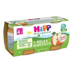 Hipp Italia Srl OMO HIPP Bio Albic/Mela 2x80g