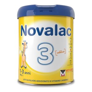 Menarini Comm Novolac 3 da 800g Latte in Polvere Addizionato di Vitamine e Minerali - Formula per Bambini 1-3 Anni