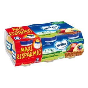 DANONE NUTRICIA SpA SOC.BEN. Mellin Omogeneizzato Mela 100 G 6 Pezzi