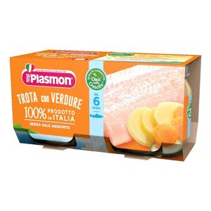 PLASMON (HEINZ ITALIA SpA) Plasmon Omogeneizzato Trota Verdure 80 G X 2 Pezzi