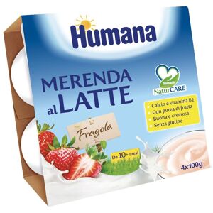 HUMANA ITALIA SpA HUMANA Mer.Latte Fragola4x100g