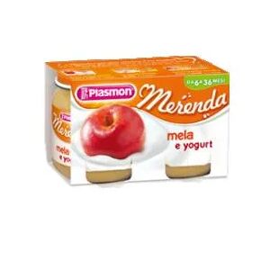 Plasmon Dessert Omogeneizzato Yogurt Mela 2 Vasetti da 120 g