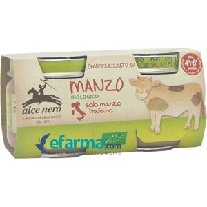 Alce Nero Omogenizzato di Manzo Biologico 2x80 g