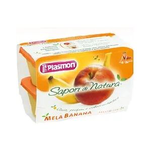 Plasmon Omogeneizzati Di Frutta Sapori Di Natura Alla Mela E Banana 4x100 g +4m