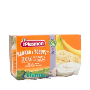 Plasmon Dessert Omogeneizzato Yogurt Banana 2 Vasetti da 120 g