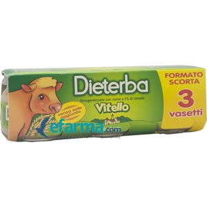 Dieterba Omogenizzato Vitello 3 Vasetti da 80 g