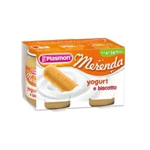 Plasmon Dessert Omogeneizzato Yogurt Biscotto 2 Vasetti da 120 g