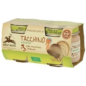 Alce Nero Omogenizzato di Tacchino Biologico 2x80 g