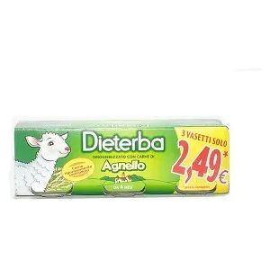 Dieterba Omogenizzato Agnello 3 Vasetti da 80 g