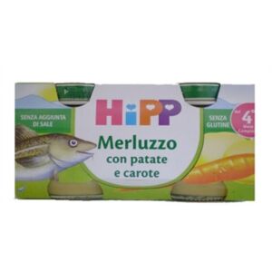 Hipp Bio Omogeneizzato Merluzzo-Verdure Mesi 4+