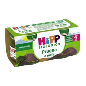 Hipp Bio Linea Biologica Omogeneizzati Di Frutta Prugna E Mela Mesi 4+