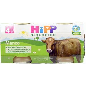 HIPP Manzo 2 Vasetti Da 80 Grammi