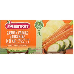 PLASMON Carote Patate Zucchine 100% Naturale Da 4 Mesi 160 Grammi