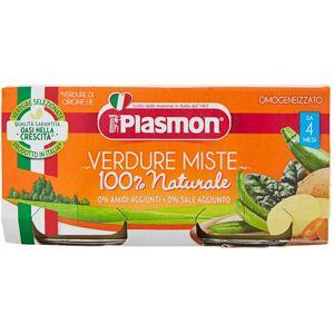 PLASMON Verdure Miste 100% Naturale Da 4 Mesi 160 Grammi