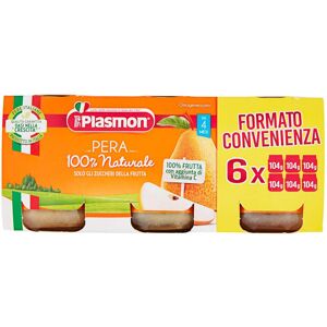 PLASMON Pera 100% Naturale Da 4 Mesi 624 Grammi