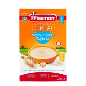 PLASMON Crema Di Cereali Riso, Mais E Tapioca Da 4 Mesi 230 Grammi
