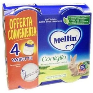 Mellin Omogeneizzato Coniglio 4x80 Gr