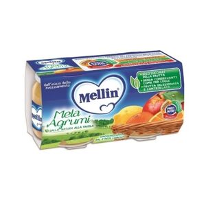 Mellin Omogeneizzato Mela Agrumi 2x100 Gr