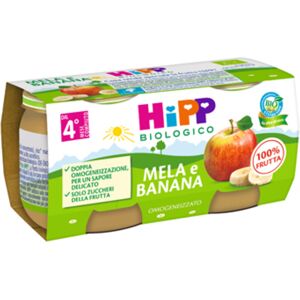 Hipp Bio Omogeneizzato Mela/banana 2x80 Gr