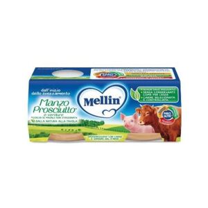 Mellin Omogeneizzato Manzo/prosciutto/verdure 2x120 Gr