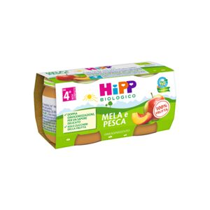 Hipp Bio Omog Mela/pesca 2x80g