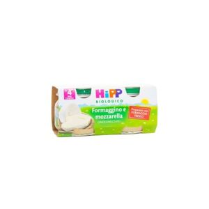 Hipp Bio Omogeneizzato Formaggino E Mozzarella 2x80 Gr