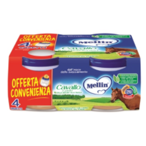 Mellin Omogeneizzato Cavallo 4x80 Gr