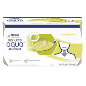 nestle Nestlé Resource Aqua+ Acqua Gelificata Gusto Mela/pera 4x125 Gr