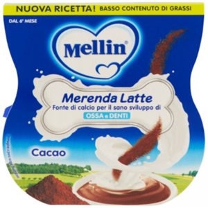 Mellin Merenda Latte Cacao 2x100 Gr