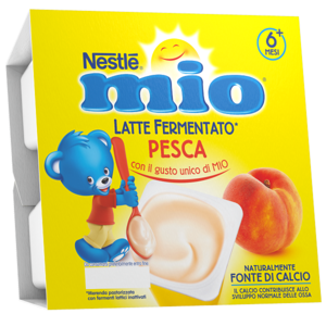 nestle Nestlé Mio Merenda Al Latte Fermentato Gusto Pesca 4x100 Gr
