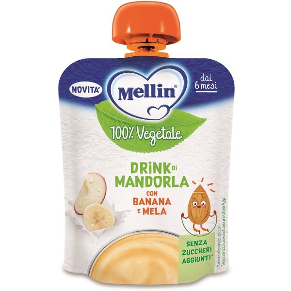 danone nutricia spa soc.ben. mellin drink 100% vegetale di mandorla con banana e mela per bambini 6 mesi+ 90g