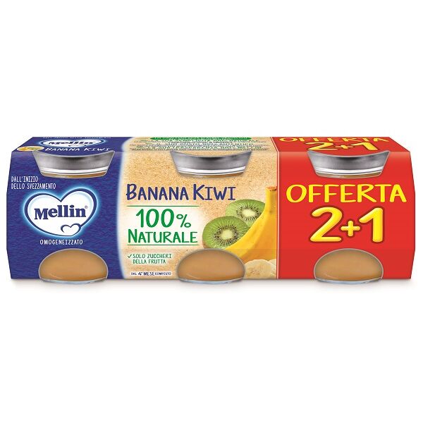 danone nutricia spa soc.ben. mellin omogeneizzati banana kiwi 3 pezzi