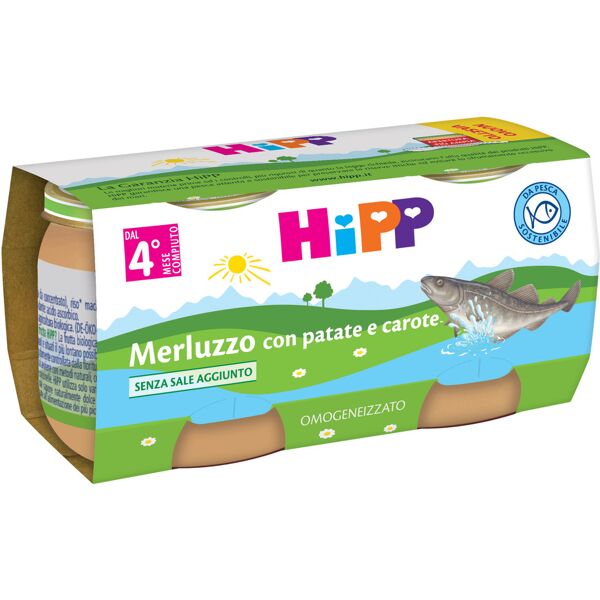 hipp italia srl omo hipp bio merluzzo 2x80g